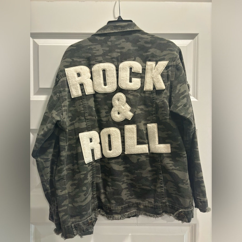 Faded Gypsy camo rock n roll jacket